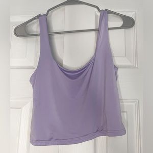 Purple Cropped Tank Top